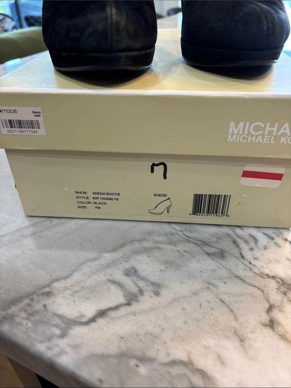 Michael Kors Black Suede Pointed V-Cut Booties